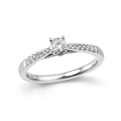 Rikkoert witgouden ring met diamant, 1.413.748.005