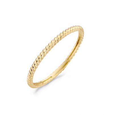Blush geelgouden ring met gedraaid motief, 1196YGO/54