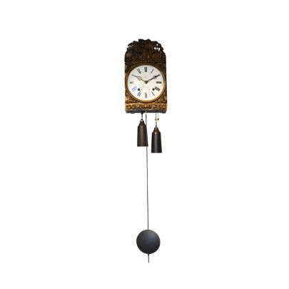 Franse comtoise klok met 8-daags mechanisch uurwerk met belslag, Frankrijk ca. 1860