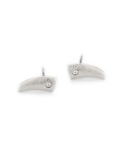 YO Design zilveren Orion oorknoppen met zirkonia, T0960
