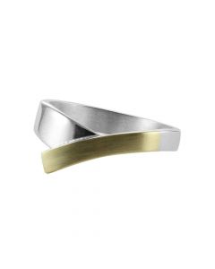NOL zilveren ring met geelgouden inleg, AG02189.8