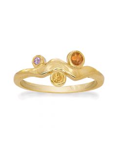 Rabinovich gouden Pixie Dust ring met saffier